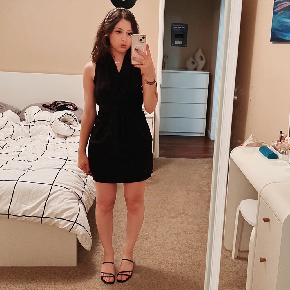 Aritzia Wilfred Sabine Black Dress
